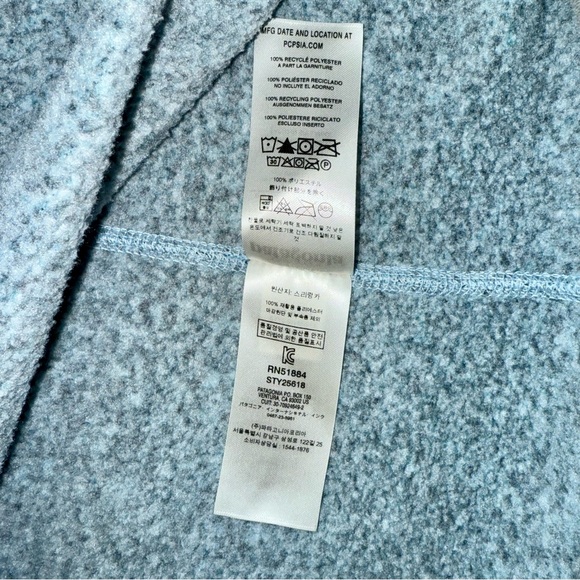 Patagonia Better Sweater Women’s Blue/Gray1/4 Zip Fleece Pullover SZ L - Picture 7 of 8